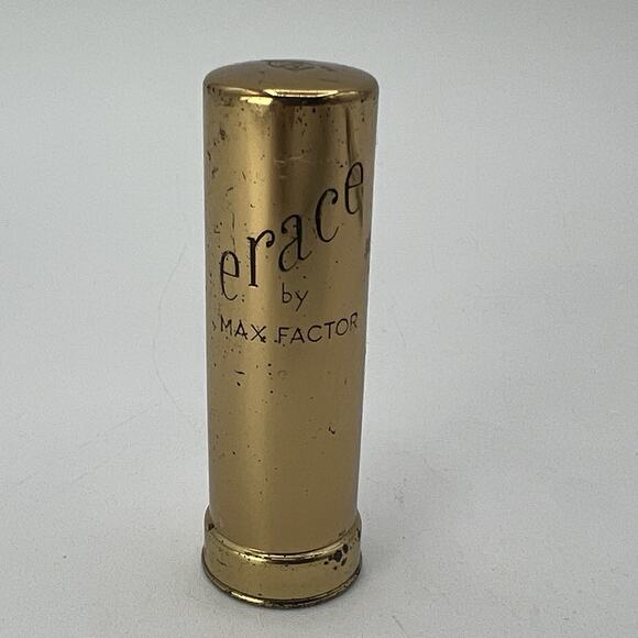 Vintage Max Factor Erace NATURAL Cover Up Concealer Gold Brass Tube NOS - Picture 6 of 7